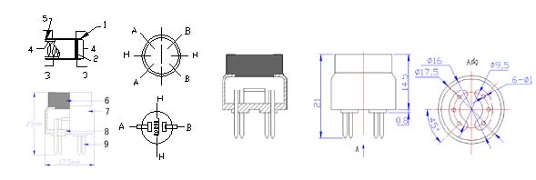 MG811 Լ۱ȶ̼Ũȼ⴫(MG811,ѹ̼̼ͣŨȣ̼C02,CO2 SENSOR|MG811)